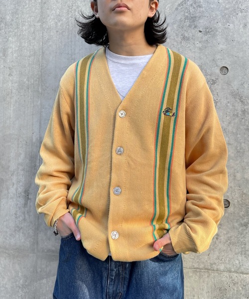 WHO'S WHO gallery（フーズフーギャラリー）の「COOPER FACTストライプカーディガン（カーディガン/ボレロ・メンズ・ネイビー/クリーム/マスタード・FREE）」の15枚目の写真