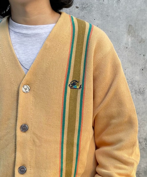 WHO'S WHO gallery（フーズフーギャラリー）の「COOPER FACTストライプカーディガン（カーディガン/ボレロ・メンズ・ネイビー/クリーム/マスタード・FREE）」の16枚目の写真
