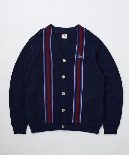 WHO'S WHO gallery（フーズフーギャラリー）の「COOPER FACTストライプカーディガン（カーディガン/ボレロ・メンズ・ネイビー/クリーム/マスタード・FREE）」の18枚目の写真