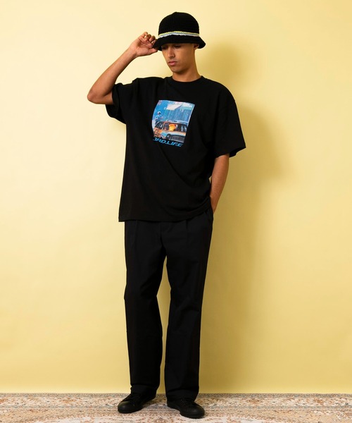 1/F(イチエフ)の「【1/F】プリントT HARD LIFE(Tシャツ/カットソー・メンズ・ブラック/ホワイト/ベージュ・2/3/1)」の17枚目の写真