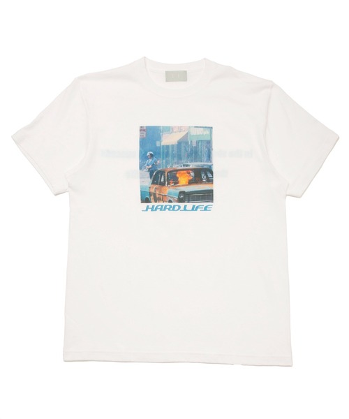 1/F(イチエフ)の「【1/F】プリントT HARD LIFE(Tシャツ/カットソー・メンズ・ブラック/ホワイト/ベージュ・2/3/1)」の19枚目の写真