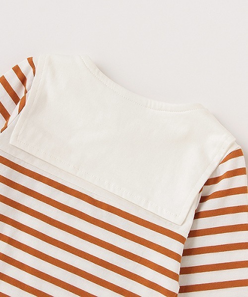 petit main（プティマイン）の「【弱酸性】パネルボーダーTパンツセット（アンサンブル・キッズ・ブルー/オレンジ・80ｃｍ/70cm）」の9枚目の写真