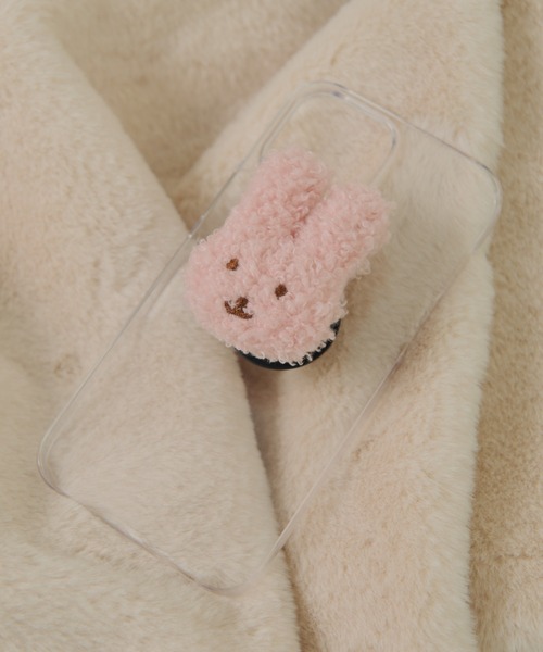 MERLOT(メルロー)の「アニマルスマホグリップ(スマホグッズ・レディース・ホワイト/ブラウン/ピンク・FREE)」の3枚目の写真