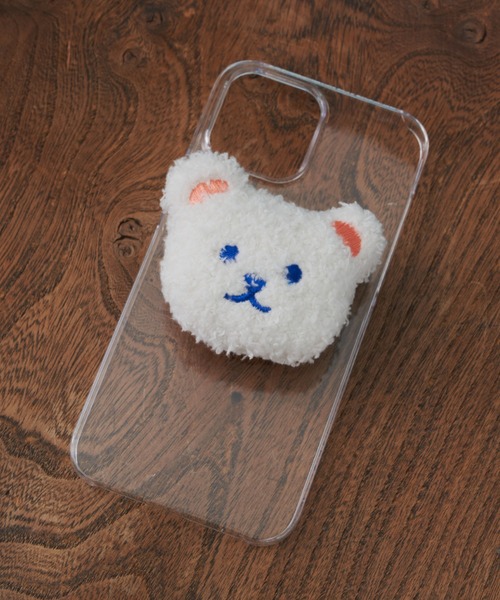 MERLOT(メルロー)の「アニマルスマホグリップ(スマホグッズ・レディース・ホワイト/ブラウン/ピンク・FREE)」の7枚目の写真