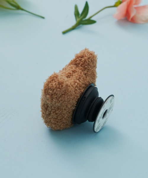 MERLOT(メルロー)の「アニマルスマホグリップ(スマホグッズ・レディース・ホワイト/ブラウン/ピンク・FREE)」の6枚目の写真