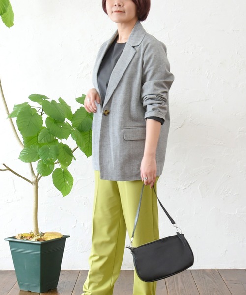 sango（sango）の「コットンリネンベーシックテーラードジャケット（テーラードジャケット・レディース・ブラック/グレー/アイボリー・FREE）」の20枚目の写真