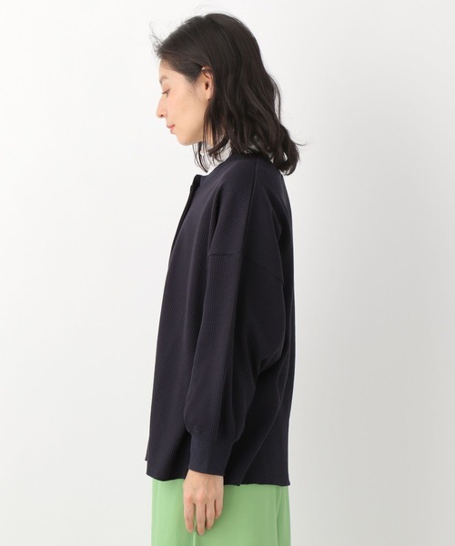 LEPSIM（レプシィム）の「【前後で着られる】2WAYワッフルポンチョ　259275（Tシャツ/カットソー・レディース・ネイビー/ピンク/アイボリー・FREE）」の10枚目の写真