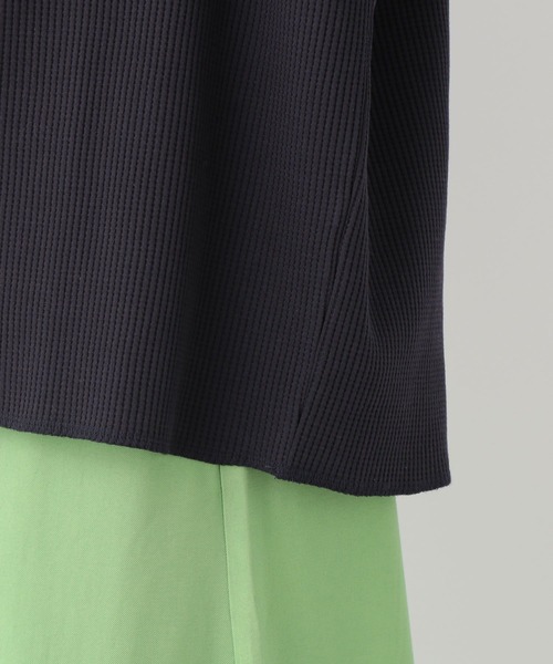 LEPSIM（レプシィム）の「【前後で着られる】2WAYワッフルポンチョ　259275（Tシャツ/カットソー・レディース・ネイビー/ピンク/アイボリー・FREE）」の14枚目の写真