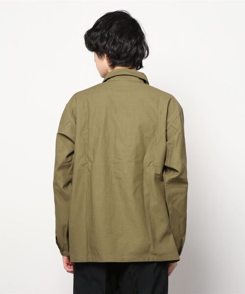 HOUSTON USNジャケット Lサイズ オリーブグリーン HOUSTON（ヒューストン）の「HOUSTON 40883 U.S.ARMY プル