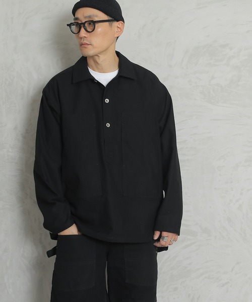 HOUSTONヒューストン41148 コーンデニムアーミープルオーバーシャツ