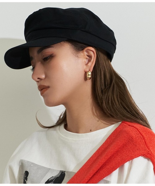 Settimissimo（セッティミッシモ）の「ツイルマリンキャスケット（キャップ・レディース・ブラック/ベージュ・FREE）」の4枚目の写真