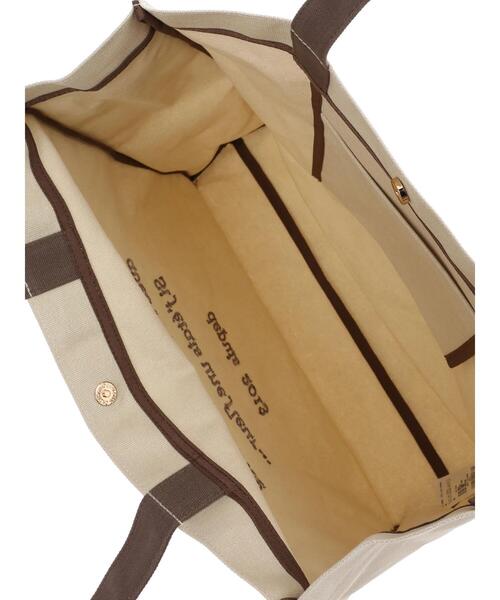 Maison de FLEUR（メゾンドフルール）の「EC限定バイカラーロゴ刺繍スクエアトートバッグ（トートバッグ・レディース・ベージュ/アイボリー・FREE）」の9枚目の写真