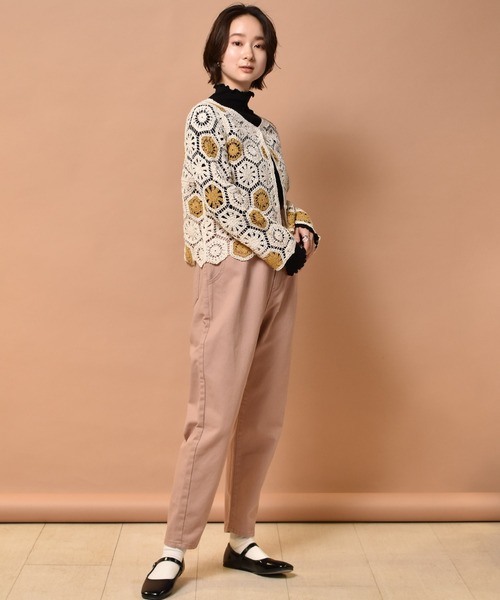 RETRO GIRL（レトロガール）の「カギ針2WAYカーデ（カーディガン/ボレロ・レディース・ブルー/グリーン/ホワイト系その他/オフホワイト・FREE）」の11枚目の写真