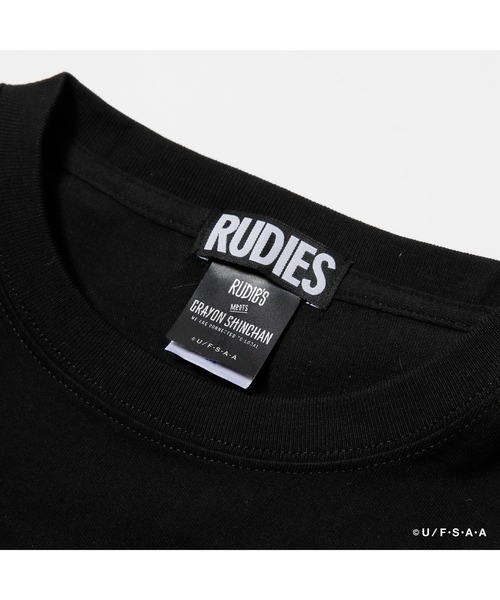 RUDIE'S(ルーディーズ)の「RUDIE'S x CRAYON SHINCHAN KASUKABE VIBRATION LSTEE / ルーディーズ × クレヨンしんちゃん カスカベ バイブレーション ロングスリーブ(Tシャツ/カットソー・メンズ・ブラック/ホワイト・L/S/M/XL/XXL)」の4枚目の写真