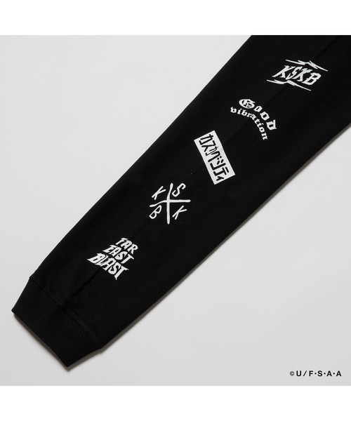 RUDIE'S(ルーディーズ)の「RUDIE'S x CRAYON SHINCHAN KASUKABE VIBRATION LSTEE / ルーディーズ × クレヨンしんちゃん カスカベ バイブレーション ロングスリーブ(Tシャツ/カットソー・メンズ・ブラック/ホワイト・L/S/M/XL/XXL)」の8枚目の写真