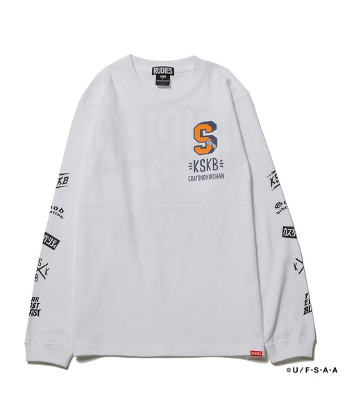 RUDIE'S(ルーディーズ)の「RUDIE'S x CRAYON SHINCHAN KASUKABE VIBRATION LSTEE / ルーディーズ × クレヨンしんちゃん カスカベ バイブレーション ロングスリーブ(Tシャツ/カットソー・メンズ・ブラック/ホワイト・L/S/M/XL/XXL)」の9枚目の写真
