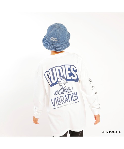 RUDIE'S(ルーディーズ)の「RUDIE'S x CRAYON SHINCHAN KASUKABE VIBRATION LSTEE / ルーディーズ × クレヨンしんちゃん カスカベ バイブレーション ロングスリーブ(Tシャツ/カットソー・メンズ・ブラック/ホワイト・L/S/M/XL/XXL)」の22枚目の写真