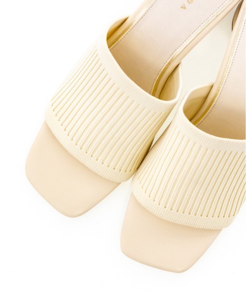 RANDA（ランダ）の「ソフト ニットミュールサンダル（サンダル・レディース・ブラウン/ブルー/アイボリー/ブラック・LL/M/L/S）」の15枚目の写真