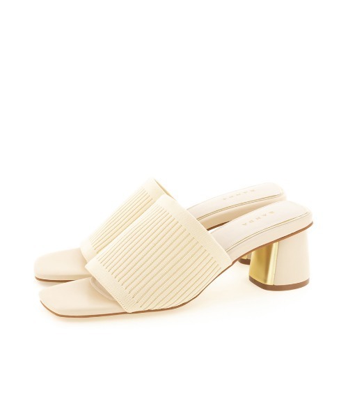 RANDA（ランダ）の「ソフト ニットミュールサンダル（サンダル・レディース・ブラウン/ブルー/アイボリー/ブラック・LL/M/L/S）」の18枚目の写真