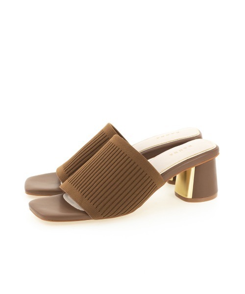 RANDA（ランダ）の「ソフト ニットミュールサンダル（サンダル・レディース・ブラウン/ブルー/アイボリー/ブラック・LL/M/L/S）」の19枚目の写真