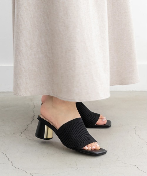 RANDA（ランダ）の「ソフト ニットミュールサンダル（サンダル・レディース・ブラウン/ブルー/アイボリー/ブラック・LL/M/L/S）」の21枚目の写真