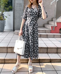 OLIVE des OLIVE | マーガレットVネックワンピース(ワンピース)