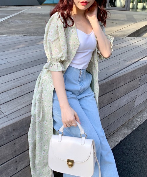 OLIVE des OLIVE（オリーブデオリーブ）の「マーガレットVネックワンピース（ワンピース・レディース・イエロー/ブラック/ミント・FREE）」の12枚目の写真