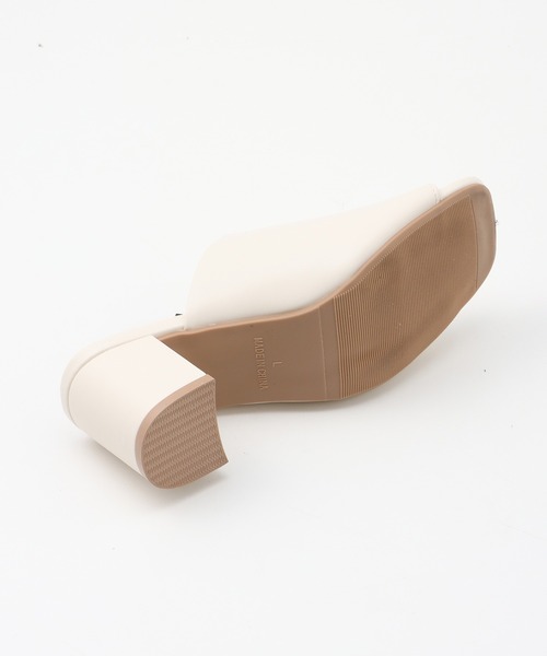 Honeys（ハニーズ）の「オープントゥミュール（サンダル・レディース・ブラック/グレイッシュベージュ/アイボリー・LL/M/L）」の15枚目の写真