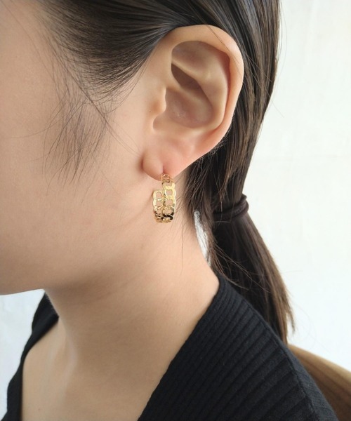 Alite cloth(アリーテクロス)の「フープピアスデザインアソートセット(ピアス(両耳用)・レディース・ゴールド系その他3/ゴールド系その他2/ゴールド系その他・FREE)」の10枚目の写真