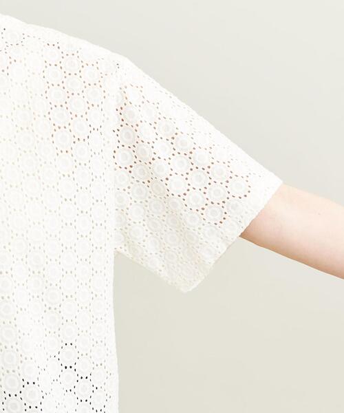 BEAUTY&YOUTH UNITED ARROWS（ビューティーアンドユースユナイテッドアローズ）の「【WEB限定】by カットワークレース ワイドシャツ -ウォッシャブル-（シャツ/ブラウス・レディース・ブラック/オフホワイト/ライム・FREE）」の19枚目の写真