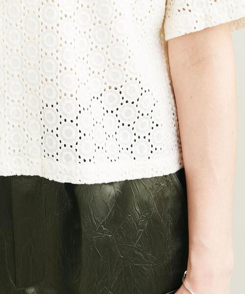 BEAUTY&YOUTH UNITED ARROWS（ビューティーアンドユースユナイテッドアローズ）の「【WEB限定】by カットワークレース ワイドシャツ -ウォッシャブル-（シャツ/ブラウス・レディース・ブラック/オフホワイト/ライム・FREE）」の20枚目の写真