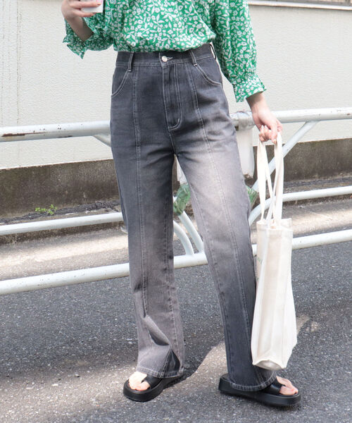 fredy repit（フレディレピ）の「フレアデニムパンツ（デニムパンツ・レディース・ブルー/ブラック・38/36）」の7枚目の写真