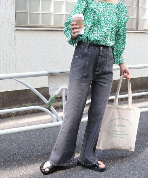 fredy repit（フレディレピ）の「フレアデニムパンツ（デニムパンツ・レディース・ブルー/ブラック・38/36）」の8枚目の写真