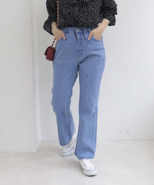 fredy repit（フレディレピ）の「フレアデニムパンツ（デニムパンツ・レディース・ブルー/ブラック・38/36）」の10枚目の写真