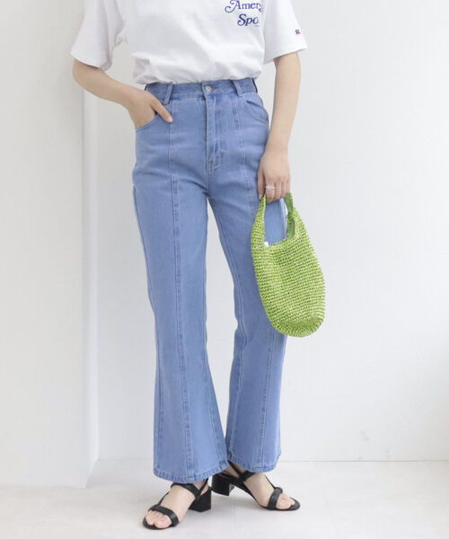 fredy repit（フレディレピ）の「フレアデニムパンツ（デニムパンツ・レディース・ブルー/ブラック・38/36）」の14枚目の写真