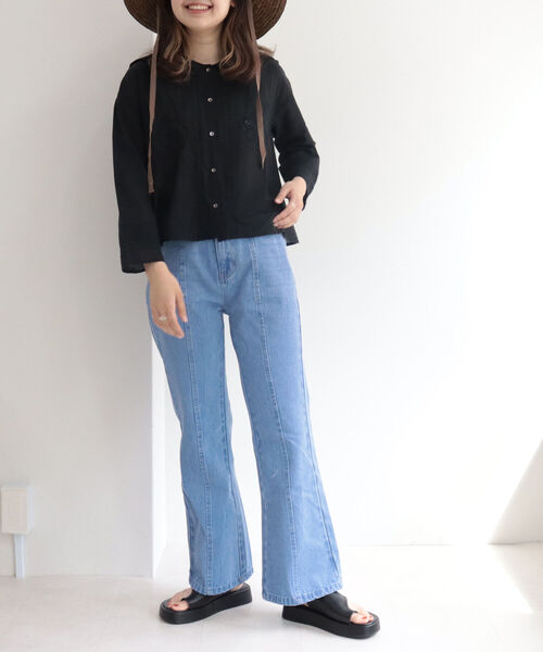 fredy repit（フレディレピ）の「フレアデニムパンツ（デニムパンツ・レディース・ブルー/ブラック・38/36）」の17枚目の写真