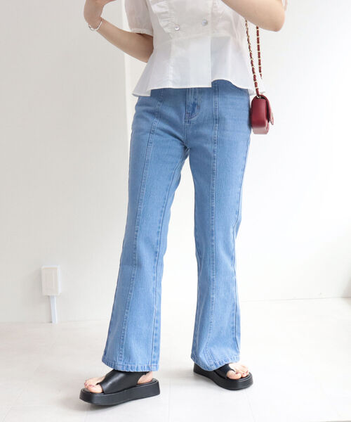 fredy repit（フレディレピ）の「フレアデニムパンツ（デニムパンツ・レディース・ブルー/ブラック・38/36）」の22枚目の写真