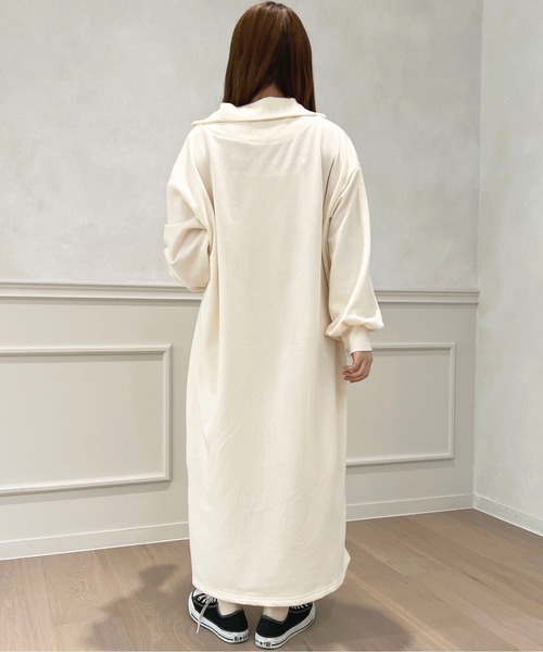 apres jour(アプレジュール)の「ハーフジップワンピース【ZOZOTOWN限定アイテム】(ワンピース・レディース・オレンジ/ブラック系その他/アイボリー・フリー/X-LARGE)」の12枚目の写真