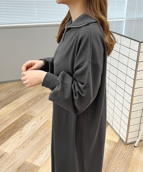 apres jour(アプレジュール)の「ハーフジップワンピース【ZOZOTOWN限定アイテム】(ワンピース・レディース・オレンジ/ブラック系その他/アイボリー・フリー/X-LARGE)」の16枚目の写真