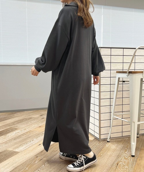 apres jour(アプレジュール)の「ハーフジップワンピース【ZOZOTOWN限定アイテム】(ワンピース・レディース・オレンジ/ブラック系その他/アイボリー・フリー/X-LARGE)」の20枚目の写真