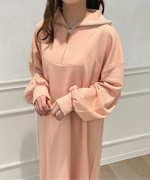 apres jour(アプレジュール)の「ハーフジップワンピース【ZOZOTOWN限定アイテム】(ワンピース・レディース・オレンジ/ブラック系その他/アイボリー・フリー/X-LARGE)」の22枚目の写真