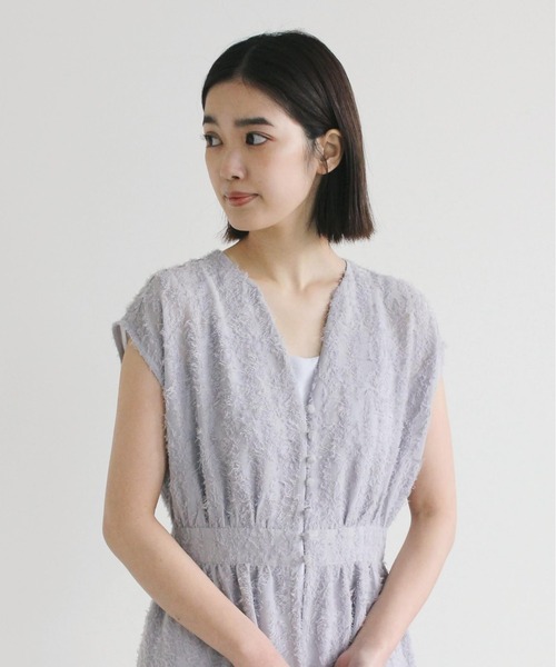 kaene(カエン)の「ジャガードジレドレス(ドレス・レディース・ブラック/ブルー系その他/ライトピンク・38/36)」の8枚目の写真