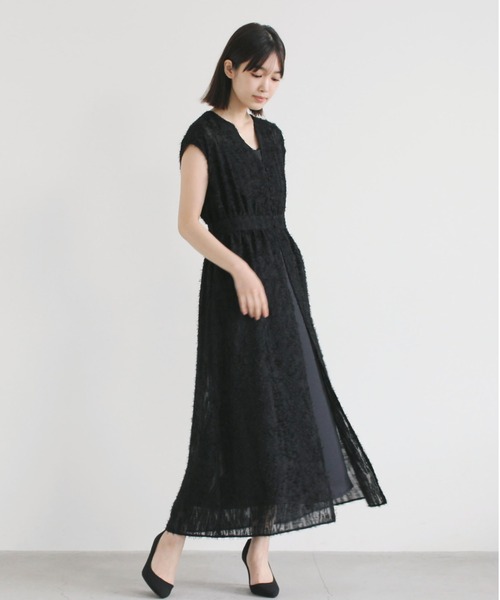 kaene(カエン)の「ジャガードジレドレス(ドレス・レディース・ブラック/ブルー系その他/ライトピンク・38/36)」の12枚目の写真