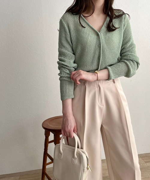 ISOOK(アイスー)の「【ZOZOTOWN限定】Center press slacks / センタープレススラックス(スラックス・レディース・ブラウン/ピンク/アイボリー・FREE)」の13枚目の写真