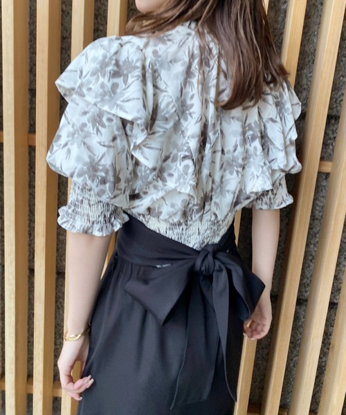 one after another NICE CLAUP（ワンアフターアナザーナイスクラップ）の「Backリボンマーメイドスカート（スカート・レディース・ブラック/モカ/ネイビー/イエロー・SMALL/MEDIUM）」の14枚目の写真