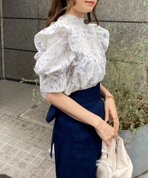 one after another NICE CLAUP（ワンアフターアナザーナイスクラップ）の「Backリボンマーメイドスカート（スカート・レディース・ブラック/モカ/ネイビー/イエロー・SMALL/MEDIUM）」の19枚目の写真