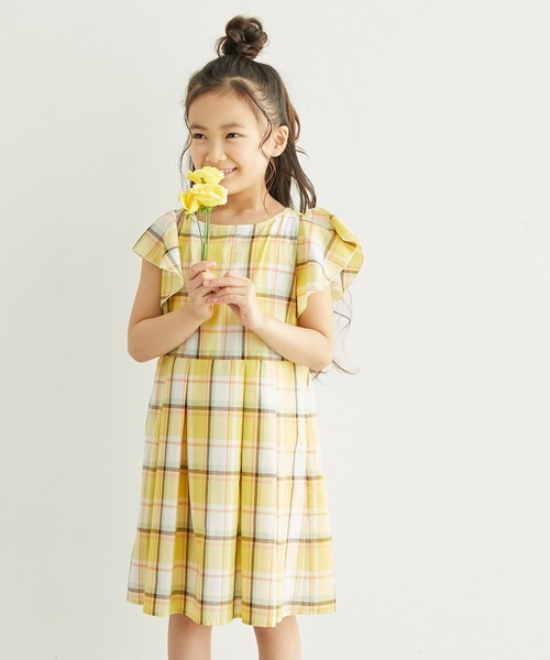 Kids リンクコーデ チェックフレアスリーブワンピース ワンピース Rope Picnic ロペピクニック のファッション通販 Zozotown
