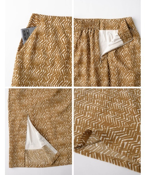 Re:EDIT(リエディ)の「エスニックパターンスリットタイトスカート(スカート・レディース・ブラック/キャメル・SHORT/LARGE/MEDIUM)」の16枚目の写真