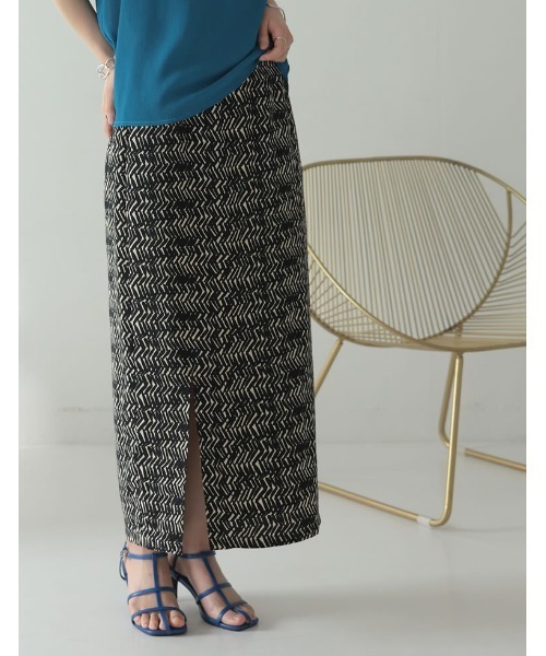 Re:EDIT(リエディ)の「エスニックパターンスリットタイトスカート(スカート・レディース・ブラック/キャメル・SHORT/LARGE/MEDIUM)」の20枚目の写真