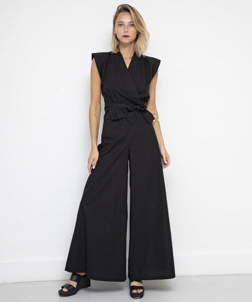 agnes b.(アニエスベー)の「UBL1 PANTALON ワイドパンツ(その他パンツ・レディース・ブラック・40/38/36)」の5枚目の写真